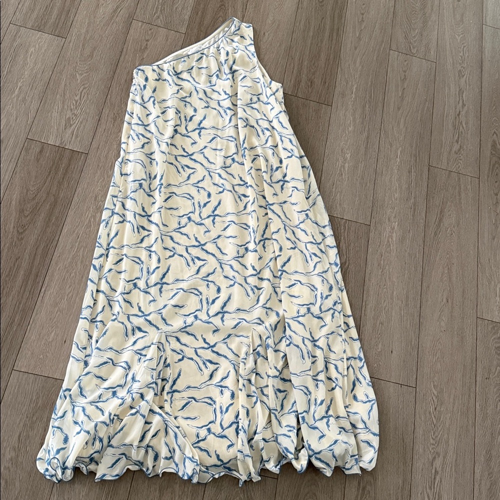 Tuckernuck Hyacinth House Seaside Sabine Dress Cream Blue Size XXL Resort - Picture 3 of 13